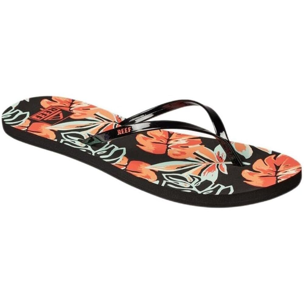 Reef Women’s Bliss-Full Flip Flops Floral Beach Sandals Water Friendly EVA Soft